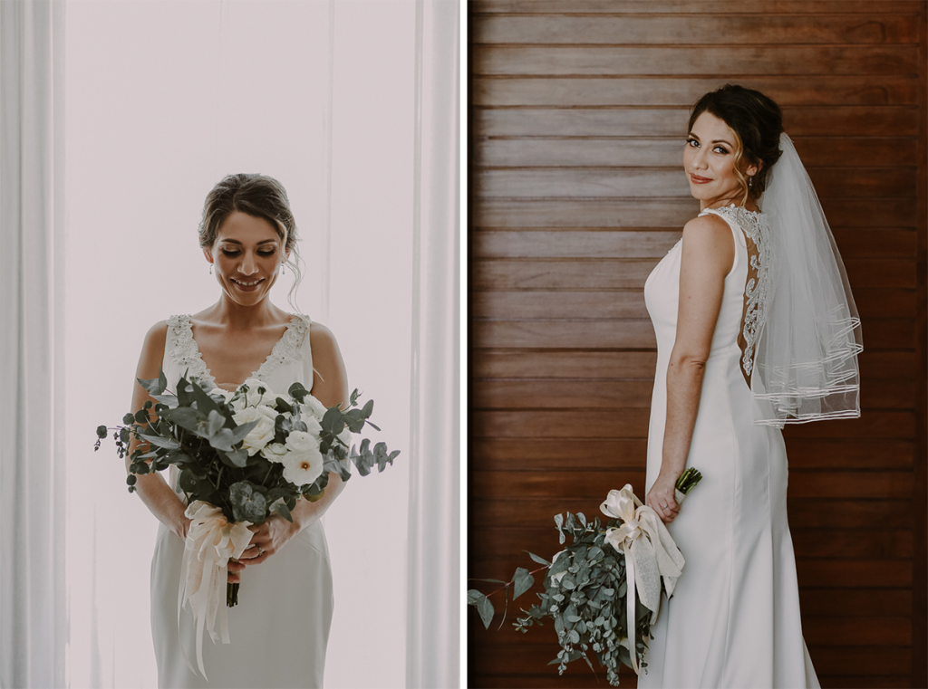 Bridal portraits with natural light at Heritage Fairmont Mayakoba, Mexico by Caro Navarro Photography