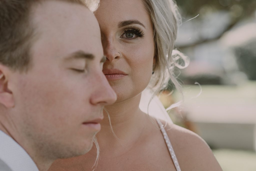 Bride and groom portraits. Moon Palace wedding  by Caro Navarro Photography