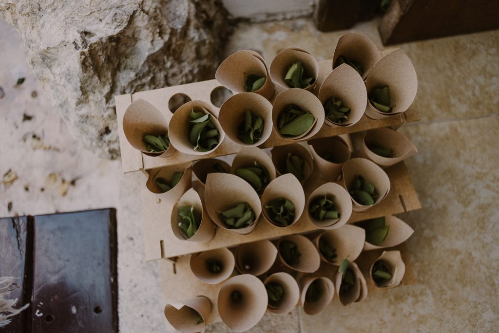 Eco-friendly petals at Playa del Carmen Wedding by Caro Navarro Photography