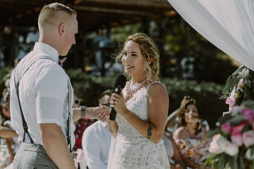 Vows at Now Sapphire Riviera Cancun Wedding in Mexico. Caro Navarro Photography