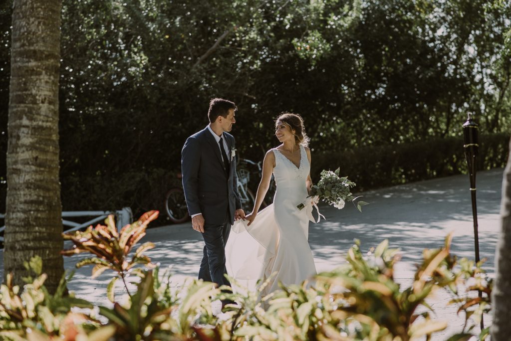 Bride and groom portraits at Banyan Tree Mayakoba, Mexico by Caro Navarro Photography