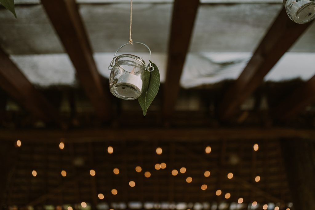 Wedding reception decor at Playa del Carmen Garden Wedding. Caro Navarro Photography