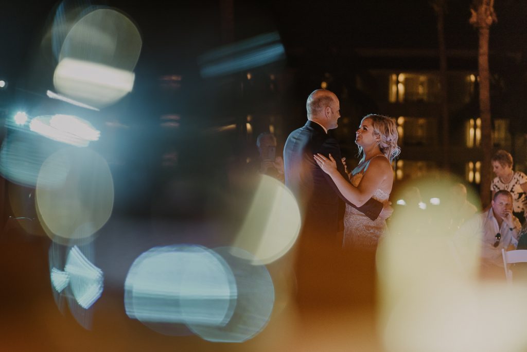 Father of the bride and daughter dance at Moon Palace Nizuc Cancun, Mexico Caro Navarro Photography