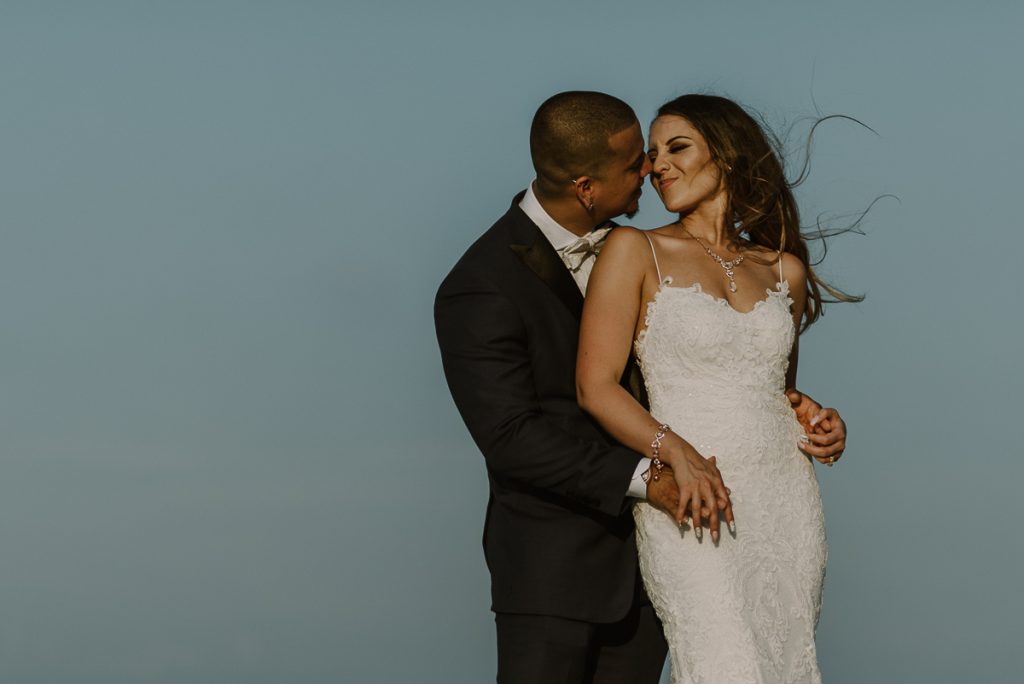 Bride and groom portraits. Riu Caribe wedding by Caro Navarro Photography