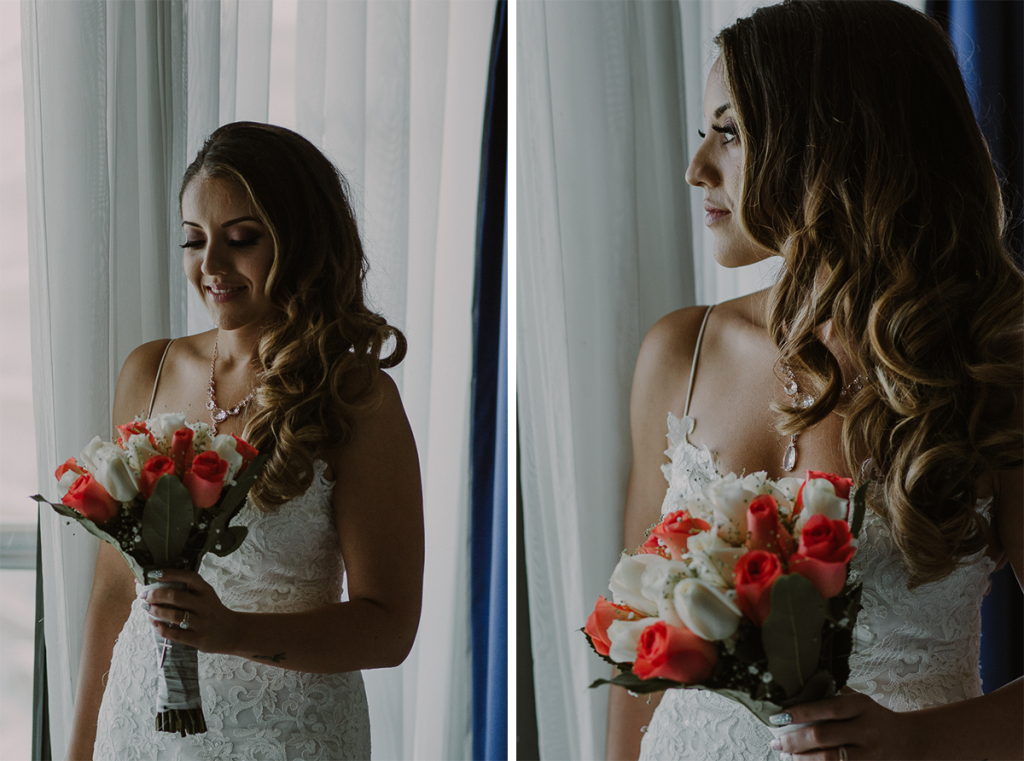 Bridal portraits at Riu Caribe Cancun Wedding by Caro Navarro Photography