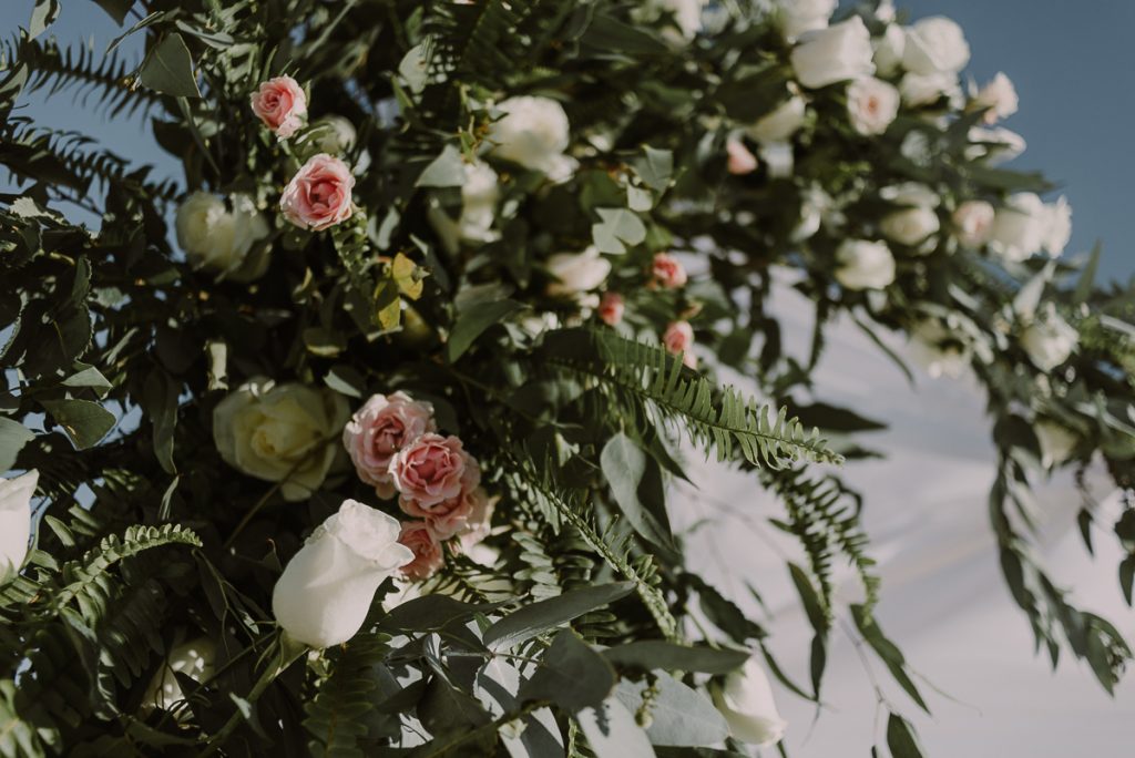 Wedding flowers for a Royalton Riviera Cancun Beach Wedding by Caro Navarro Photography