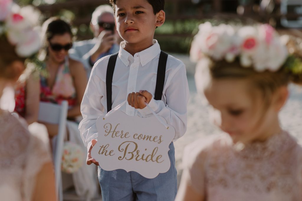 Kids at weddings by Caro Navarro Photography at Royalton Riviera Cancun