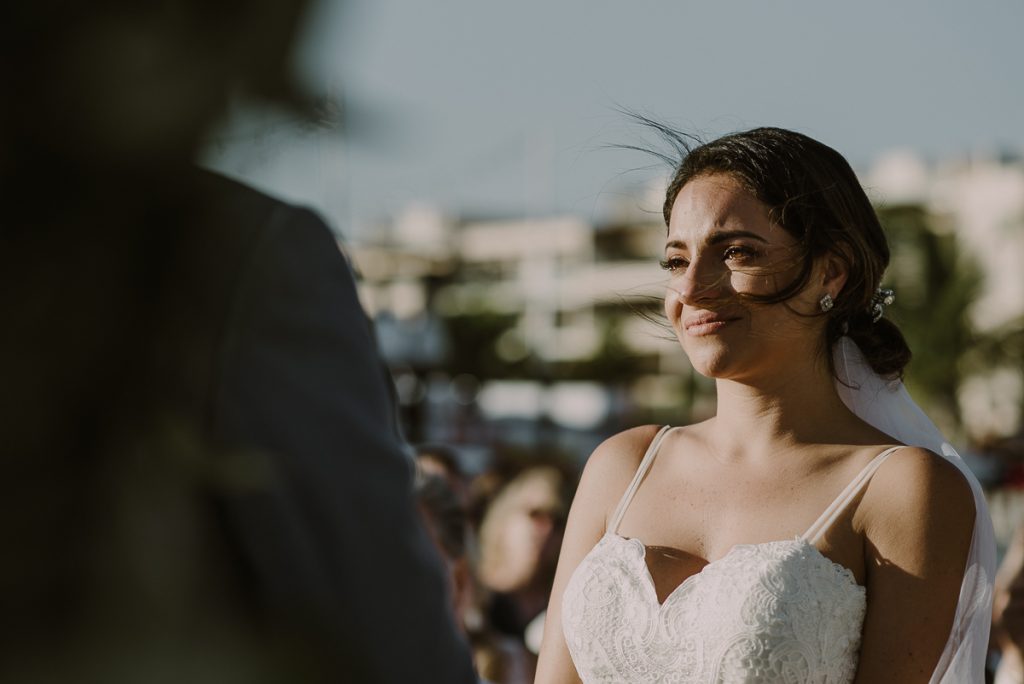 Emotional beach bride. Royalton Riviera Cancun Wedding in Mexico by Caro Navarro Photography