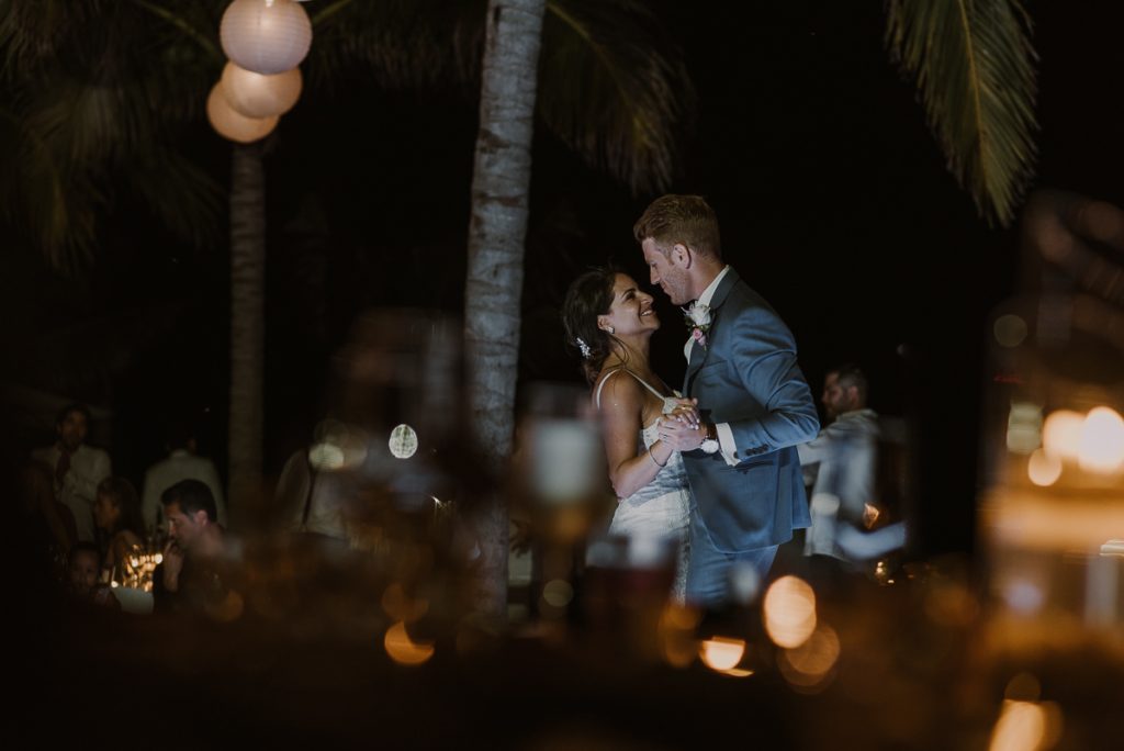 Bride and groom first dance. Royalton Riviera Cancun wedding by Caro Navarro Photography