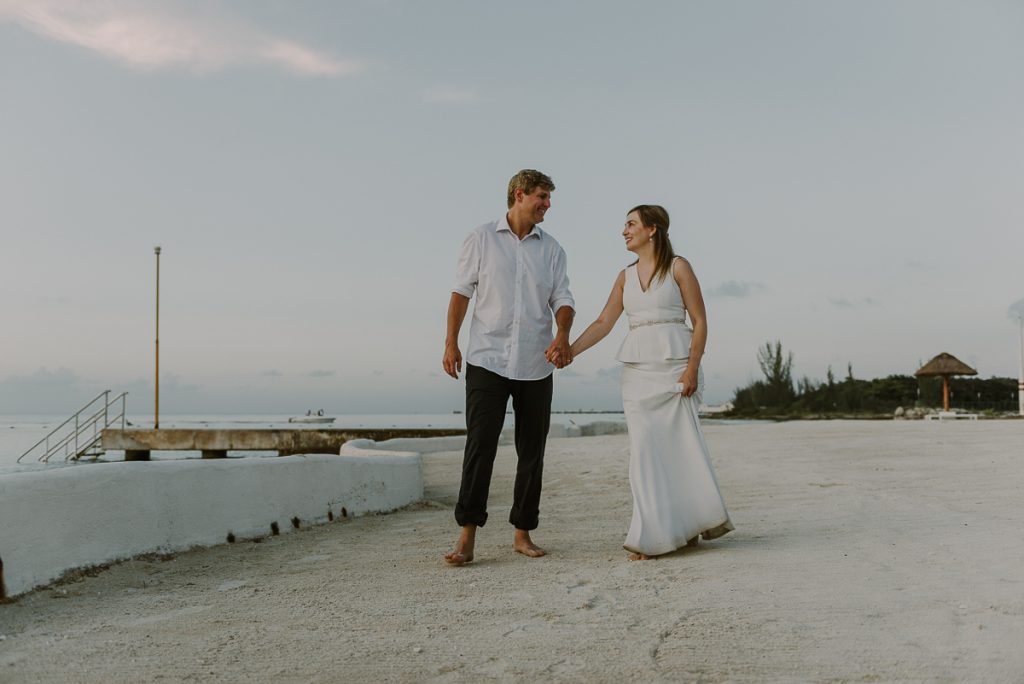 Beach trash the dress session at INTERCONTINENTAL PRESIDENTE COZUMEL RESORT SPA by Caro Navarro Photography