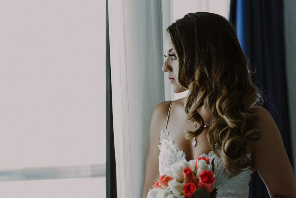 Bridal portraits at Riu Caribe Cancun Wedding by Caro Navarro Photography