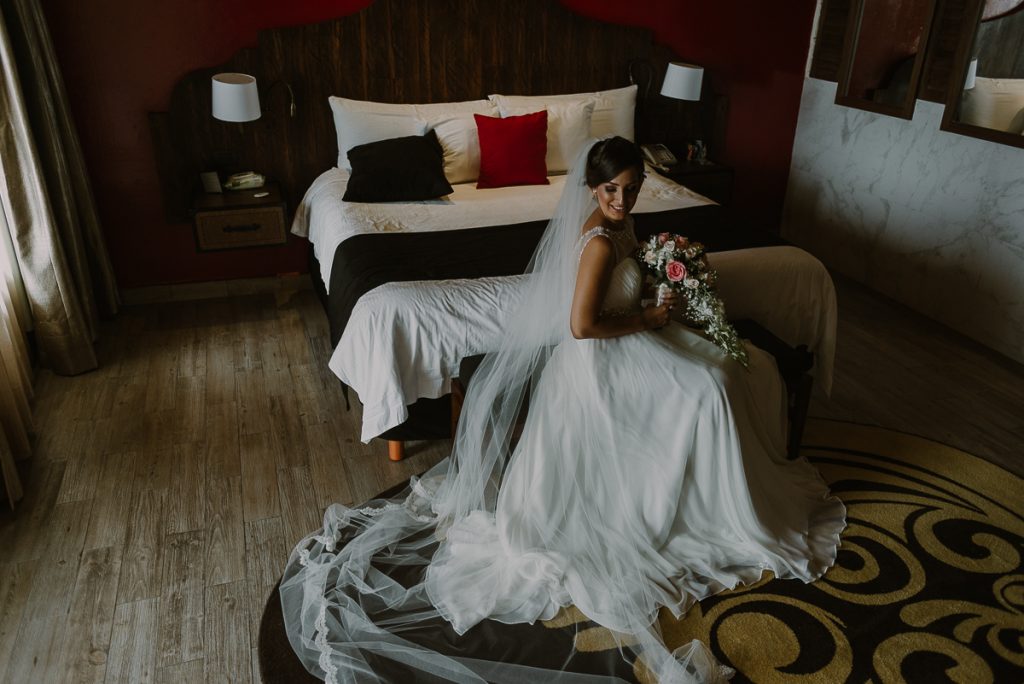 Bridal portrait at Glam Hard Rock Riviera Maya Destination Wedding, Mexico. Caro Navarro Photography