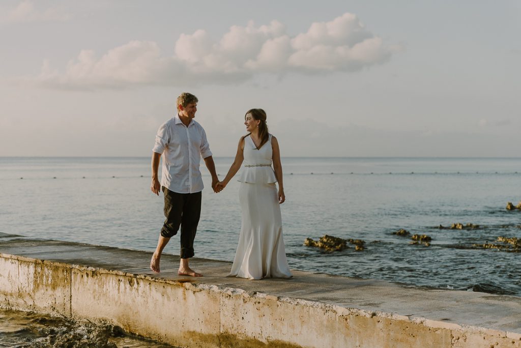 Beach trash the dress session at INTERCONTINENTAL PRESIDENTE COZUMEL RESORT SPA by Caro Navarro Photography