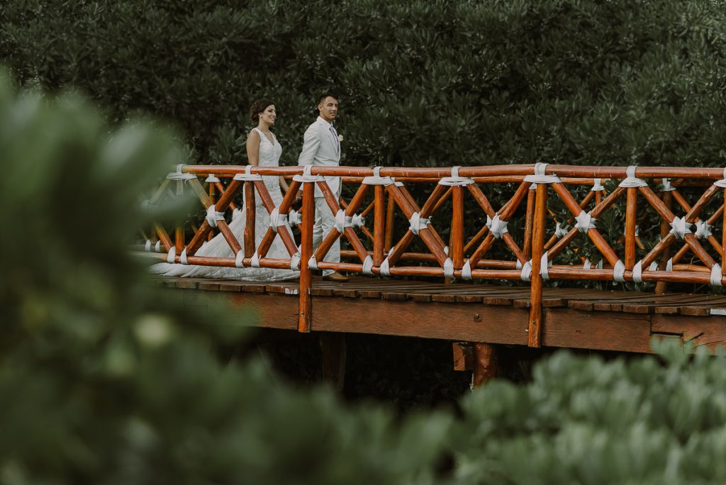 Bride and groom portraits at Hard Rock Riviera Maya, Mexico. Caro Navarro Wedding Photography